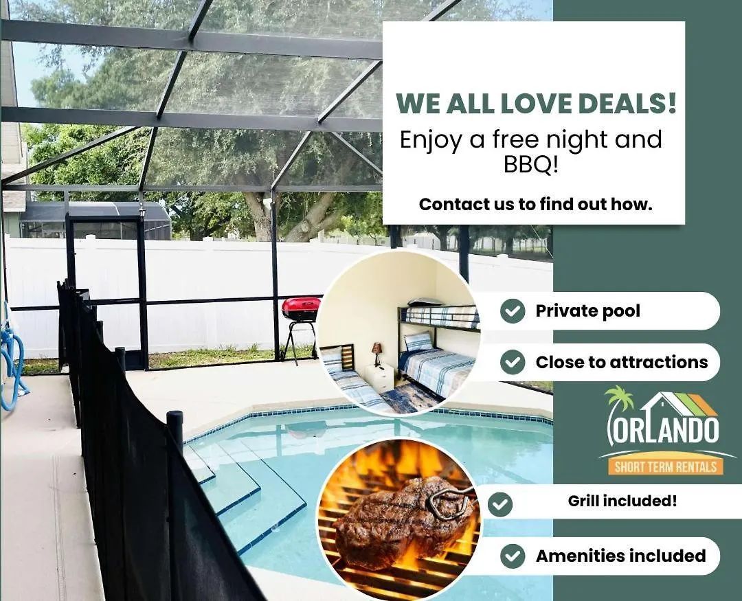 3-2 Pool Home Located In Sunset Ridge Community!! Davenport 0*,  United States